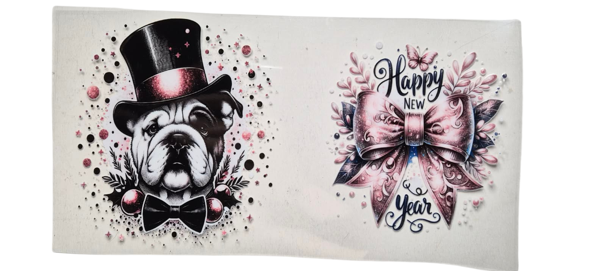 Bulldog New Year 16 oz Wrap