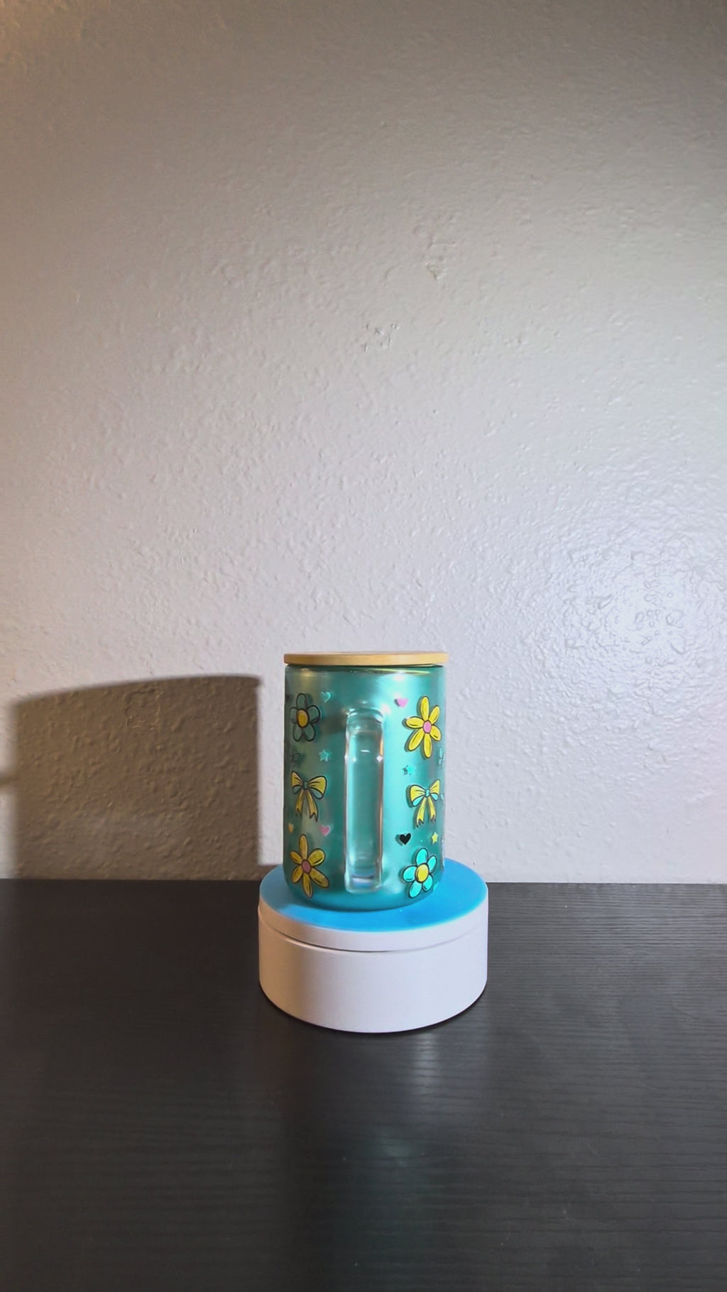 15 oz Glass Duck Coffee Mug